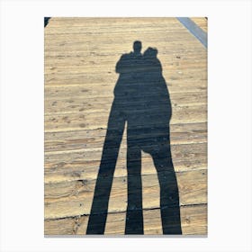 Shadows On The Pier Canvas Print