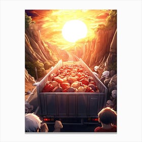 Truck Full Of Dead People Canvas Print