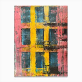 Abstract Painting Of Apartment Building Canvas Print