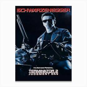 Terminator 2 Judgment Day Movie Arnold Schwarzenegger Canvas Print