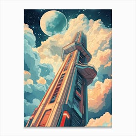 Sci-Fi Tower Canvas Print