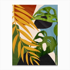 Abstract Tropical Art 2 Canvas Print