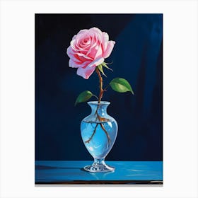 Rose In A Vase 1 Canvas Print