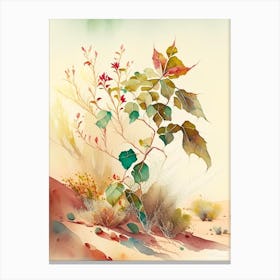 Poison Ivy In Desert Landscape Pop Art 5 Canvas Print