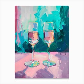 Two Glasses Of Wine 1 Canvas Print