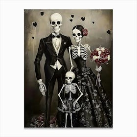 Day Of The Dead Wedding Canvas Print