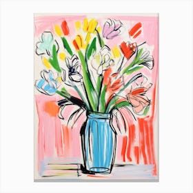 Flower Painting Fauvist Style Freesia 2 Canvas Print