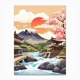 Japanese Mountain Sunrise Canvas Print