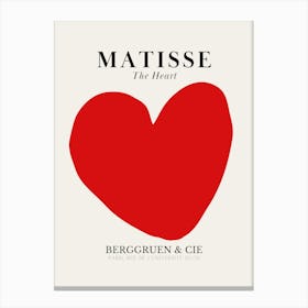 Henri Matisse The Red Heart Print Canvas Print