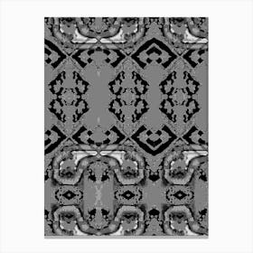 Abstract Black And White Pattern 13 Canvas Print