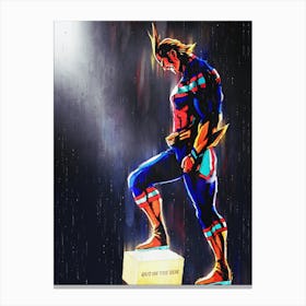 All Might Boku My Hero Out Of The Box Canvas Print