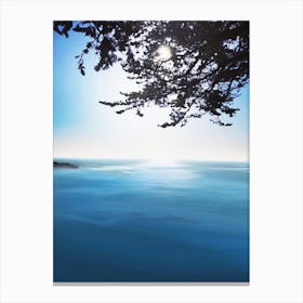 Bright Sea View Coastal Art Print Canvas Print