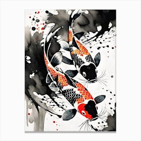 Koi Fish Painting Canvas Print