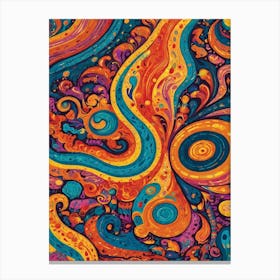 Psychedelic Swirls Canvas Print