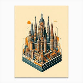 Barcelona City 1 Canvas Print