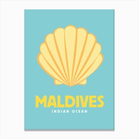 Maldives Indian Ocean Print Canvas Print