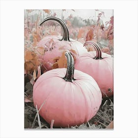 Pink Pumpkins 6 Canvas Print