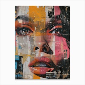 'The Face Of A Woman' 9 Canvas Print