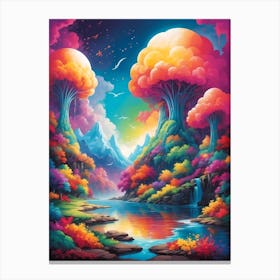 Psychedelic Painting 1 Canvas Print