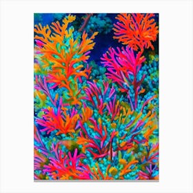 Acropora Millepora 3 Capricornis Vibrant Painting Canvas Print