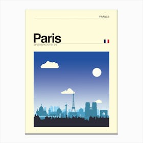 Retro Paris Canvas Print