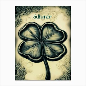 St. Patrick's Good Luck Shamrock  Canvas Print