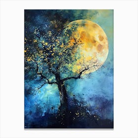 Moonlight Tree Canvas Print