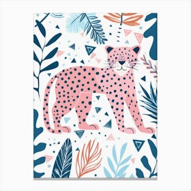 Leopard In The Jungle 28 Canvas Print