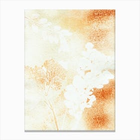 Ocher Terracota Plant Flora Canvas Print