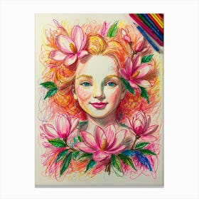 Magnolia Flower Canvas Print