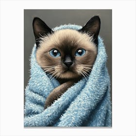 Bathroom Cat 15 Canvas Print