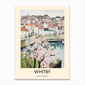 Whitby (North Yorkshire) Painting Travel Poster 11 Canvas Print