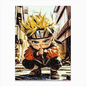 Cute Ninja Naruto Canvas Print