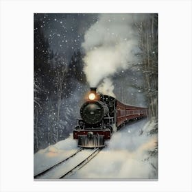 Christmas Train 1 Canvas Print