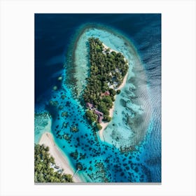 Island In The Maldives 4 Canvas Print