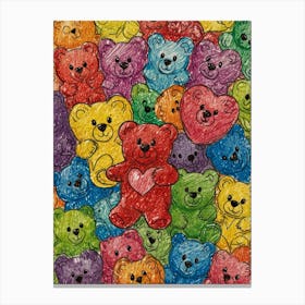 Teddy Bears 3 Canvas Print