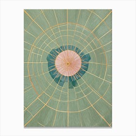 Green Lotus Canvas Print