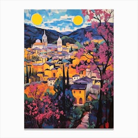 Urbino Italy 4 Fauvist Painting Canvas Print