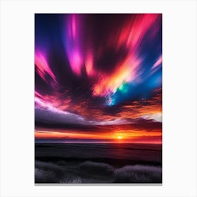 Sunset Over Iceland 1 Canvas Print