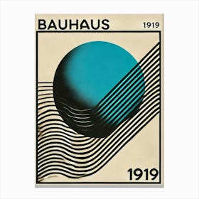 Bauhaus exhibition 1921 poster Canvas Print