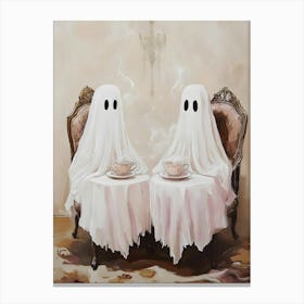 Ghosts At Tea Canvas Print