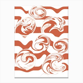 Abstract Swirls 3 Canvas Print