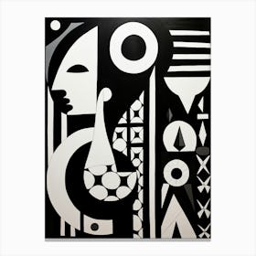 Whimsical Abstract Geometric Shapes 4 Canvas Print