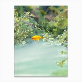 Yellow Tang Storybook Watercolour Canvas Print