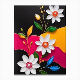 Paper Flowers Canvas Print