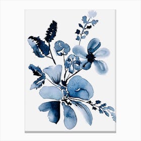 Blue Flowers Canvas Print