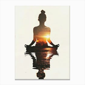 Meditating Woman Canvas Print