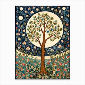 William Morris Print Tree Of Life Canvas Print