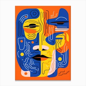 Abstract Face 3 Canvas Print