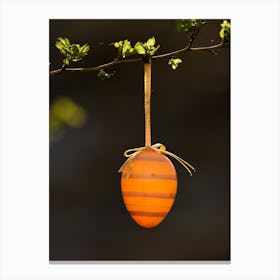 Orange Easter Egg Canvas Print